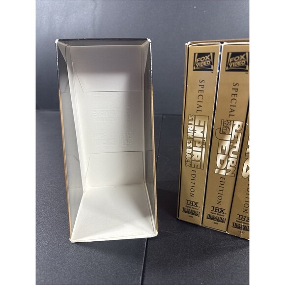 Vintage Star Wars Trilogy VHS Box Set Special Edition 1997 Gold - Picture 3 of 7